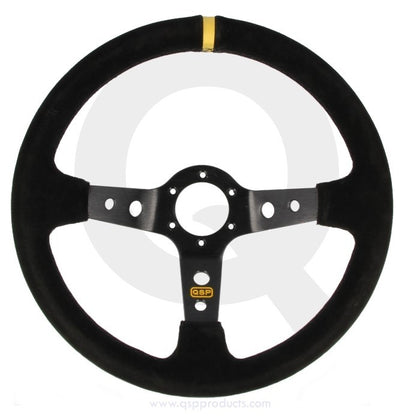Suede 90mm Deep Dish Steering Wheel