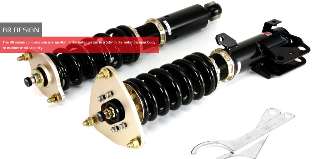 BMW 3 E46 98+ Rear Integrated BC Racing Coilover Kit BR-RH