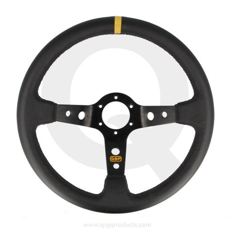 Leather 90mm Deep Dish Steering Wheel