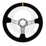 Suede 90mm Deep Dish Steering Wheel